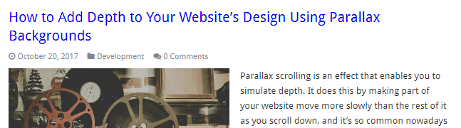 The way you style your blog posts can affect your site's performance.